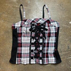 Tripp-nyc Women's Black and Red Corset